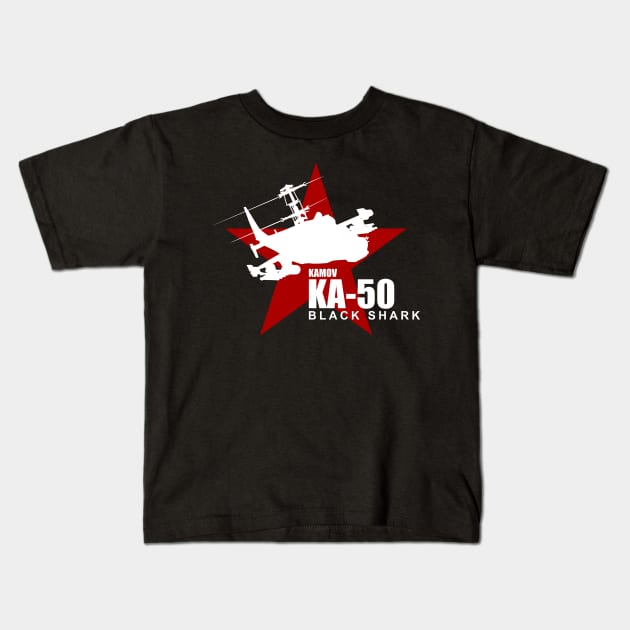 KA-50 Black Shark Kids T-Shirt by TCP